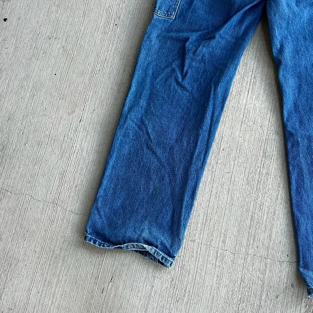 Carhartt denim blue jean double knee work wear carpenter pants